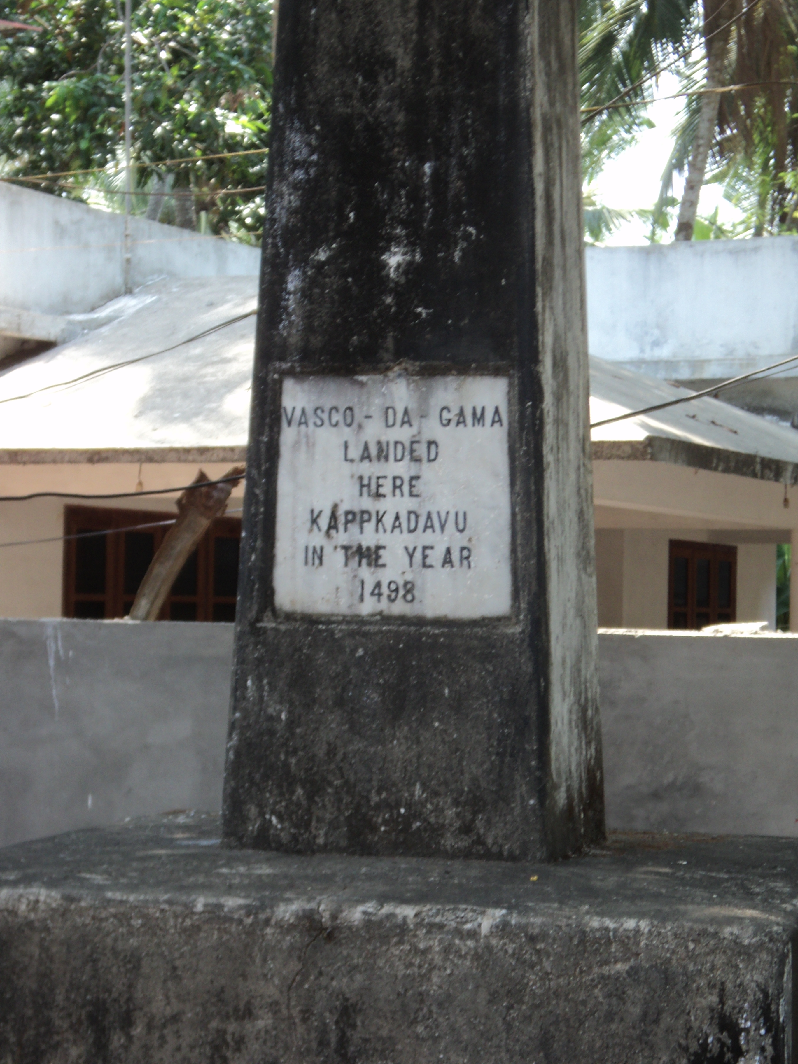 Vasco da Gama Memorial Stone at Kappad